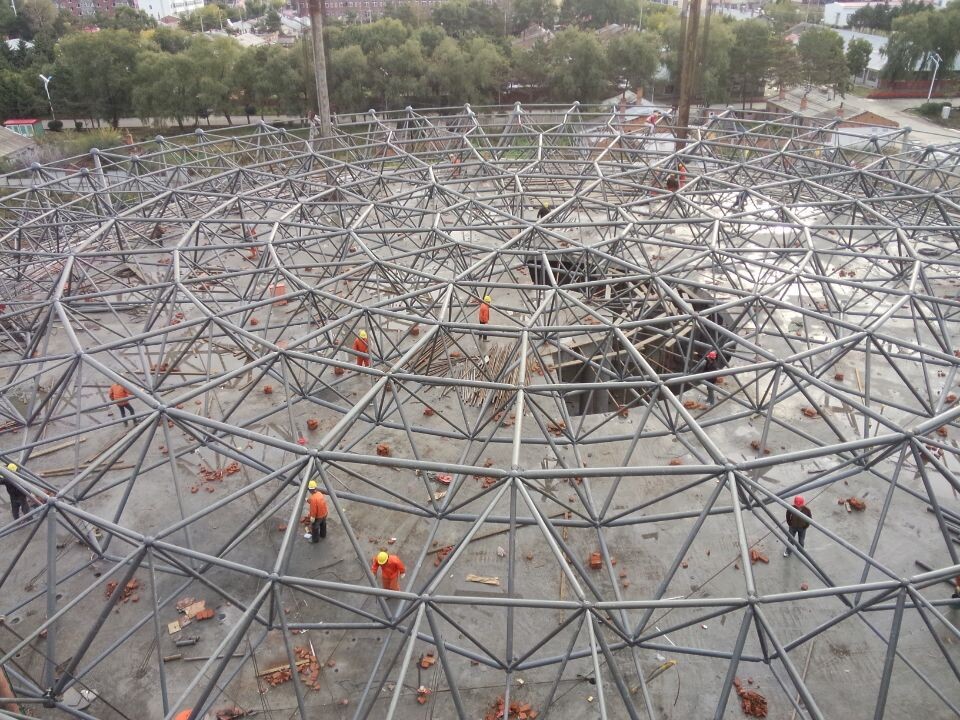 青铜峡全民健身中心网架